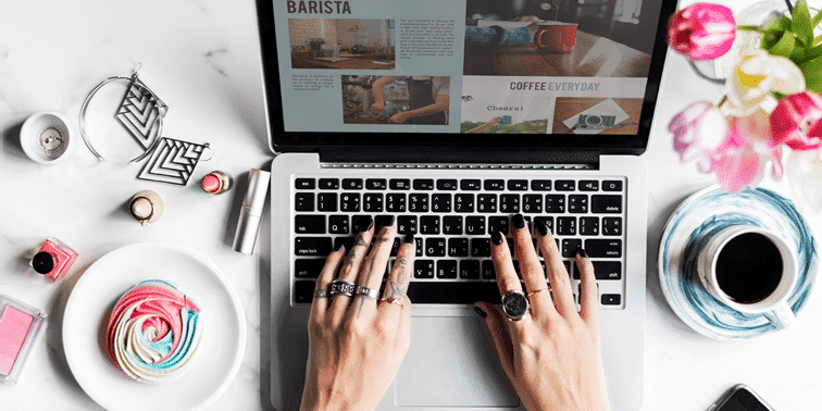 Laptop landing page for PPC