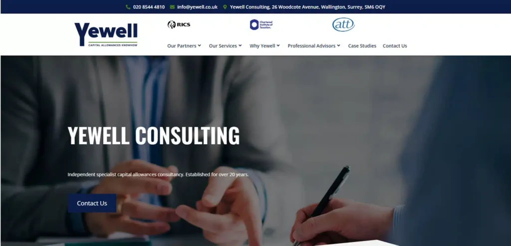 Yewell Consulting Website - Smart Cow Marketing Web Design Croydon